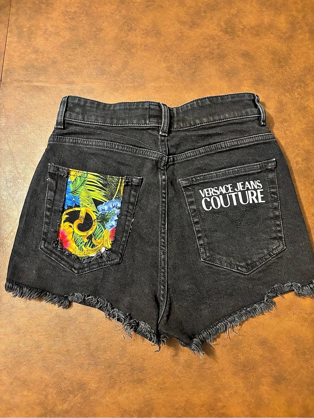 Versace Jeans Couture Jean Shorts Black Size US 25 waist
